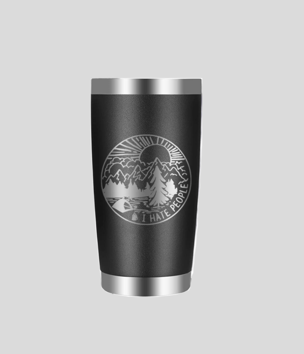 I Hate People Overlanding, Mountains | Custom Insulated Mug