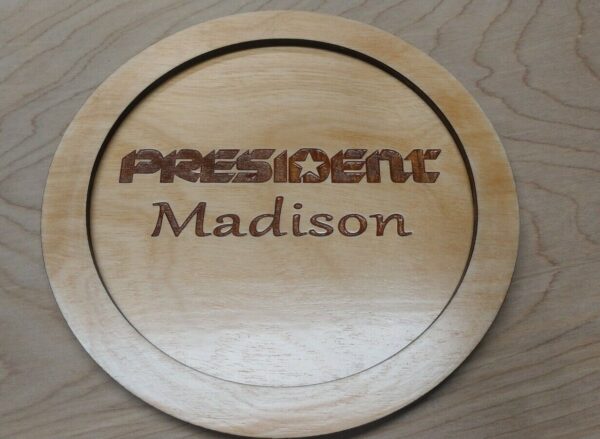 D-104 Mic Coaster [President-Madison Themed] - Image 2