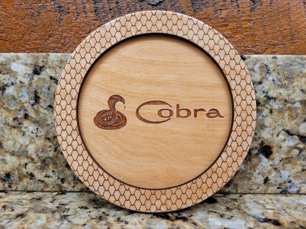 Wooden Drink Coaster [Classic Cobra, Birch High Gloss]